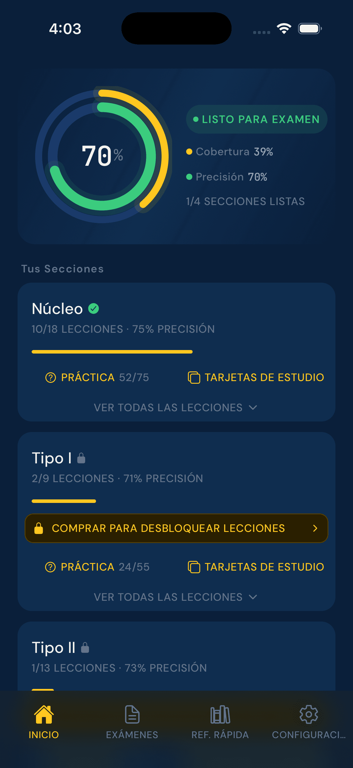 App EPA 608 Study en iPhone